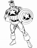 Captain America Coloring Pages sketch template