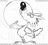 Coyote Howling Cartoon Outline Clip Toonaday Illustration Royalty Rf Leishman Ron 2021 sketch template