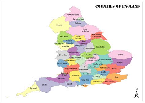 counties  england map  facts mappr