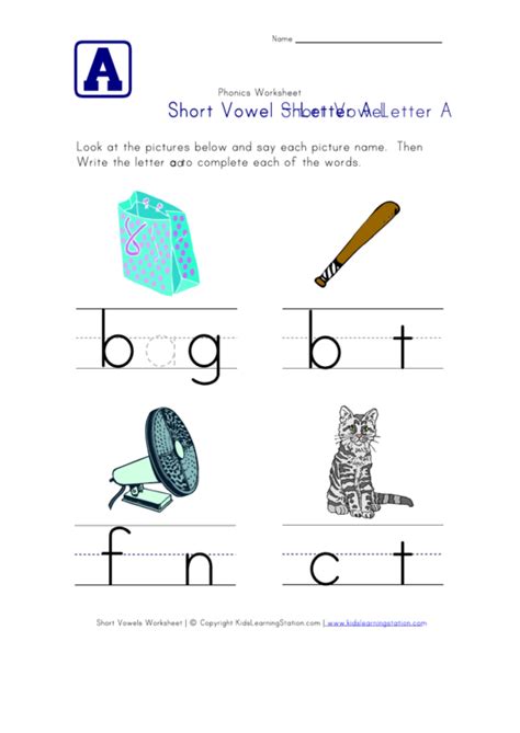 phonics worksheets letter