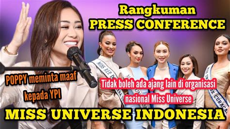 Rangkuman Press Conference Miss Universe Indonesia 2023 Di Bali Youtube