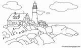 Lighthouse Coloringhome sketch template