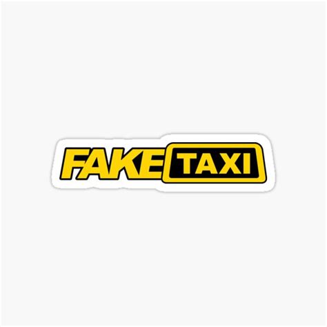 Fake Taxi Stickers Redbubble