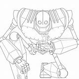 Iron Giant Coloring Pages Teddy Printable Behance Line Kids sketch template