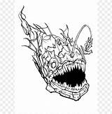 Coloring Pages Fish Scary Creepy Angler Color Shark Drawing Anime Adults Colouring Toppng Printable Getcolorings Print Transparent Background Getdrawings Choose sketch template
