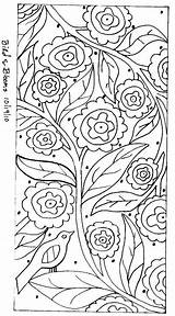 Patterns Embroidery Hooking Rug Karla sketch template