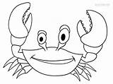 Crab Coloring Pages Kids Drawing Printable Cool2bkids Blue Template sketch template