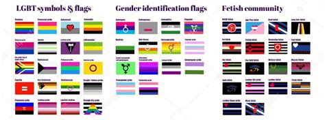lgbt gay flags flat vector illustration homosexual