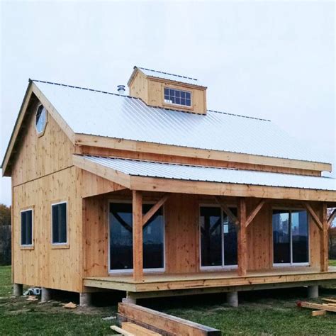frame cabin kit timber frame home kit post  beam cottage post  beam cottage