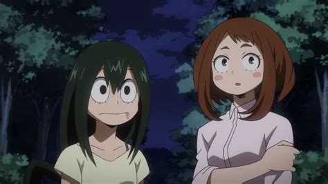 tsuyu asui and uraraka ochako boku no hero academia my hero academia