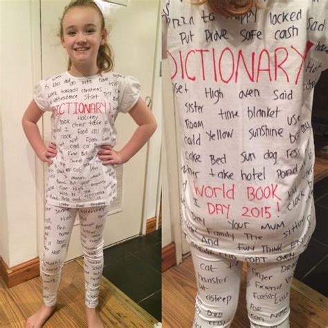 clever dictionary worldbookday costume idea  works book