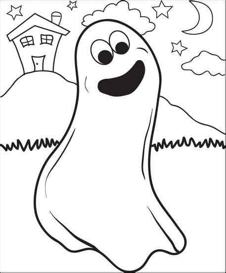 printable ghost coloring page  kids    halloween