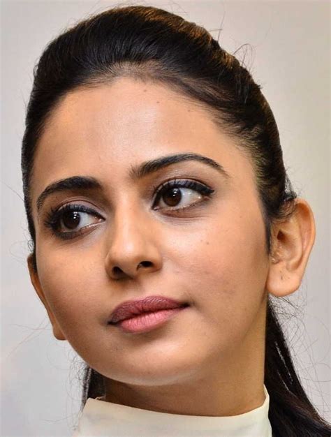 Punjabi Actress Rakul Preet Singh Oily Face Closeup