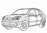 Renault Koleos Coloring Pages Printable Vel Satis Cars Categories sketch template
