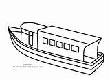 Kapal Mewarnai Sketsa Pesiar Laut Perahu Transportasi Tk Alat Paud Marimewarnai Karet Template Layar Kendaraan sketch template