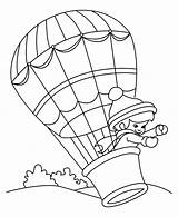 Coloring Pages Balloon Air Hot Balloons Printable Transportation Kids Colouring Popular Coloringhome Print sketch template
