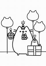 Coloring Pages Pusheen Print Cute Minecraft Easy Cartoon Tulamama Pixel sketch template