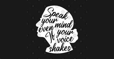 Speak Your Mind Even If Your Voice Shakes Rbg Vintage Speak Your Mind