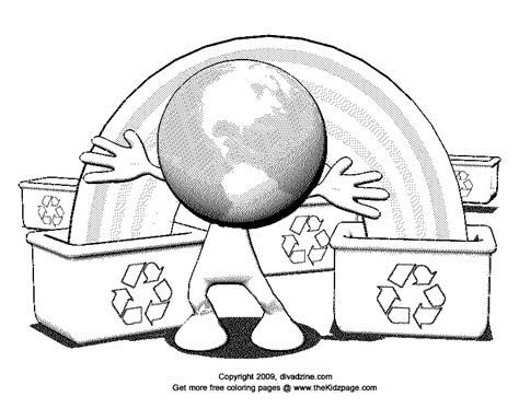 recycling coloring pages coloring home