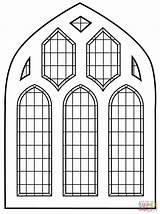 Glass Stained Coloring Window Printable Pages Library Clipart sketch template
