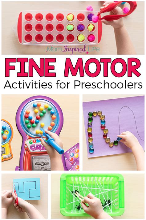 favorite fine motor activities  preschoolers