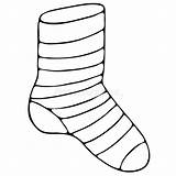 Sock Freehand Doodle sketch template