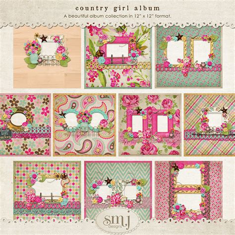 country girl album shabby  jenn designs