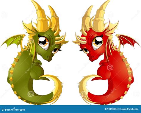 angry dragon cartoon stock vector illustration  story