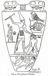 Narmer Paleta Palette Daiquiri Periodo Temprano sketch template