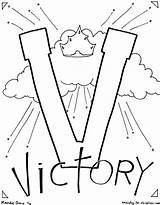 Victory Coloring Jesus Pages Letter Bible Victorious Children Printable Alphabet Kids Sheets Clipart Over Wonderful Church Christ Color August Crafts sketch template