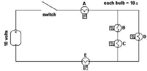 identical light bulbs    resistance   ohms  connected   simple