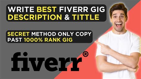 How To Write Description For Fiverr Gig How To Write Gig Title In