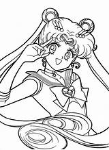 Moon Sailor Coloring Pages Luna sketch template