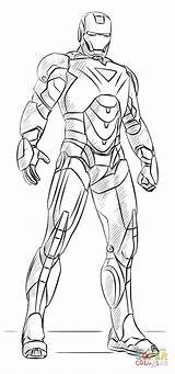 Iron Man Coloring Pages Ironman Printable Kids Drawing Supercoloring Draw Paper sketch template