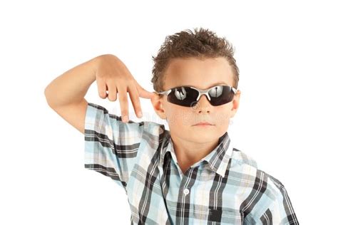 cool kid stock image image  strong joyful sunglasses