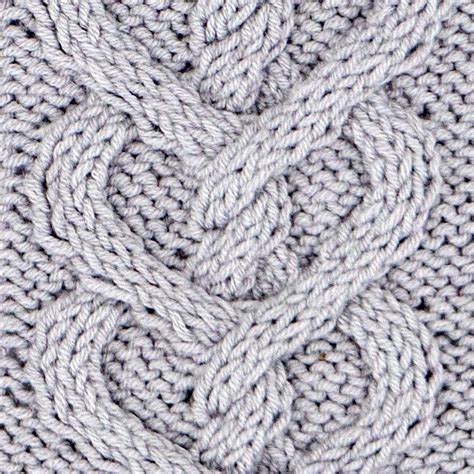 braided heart cable stitch knitting pattern  side cable