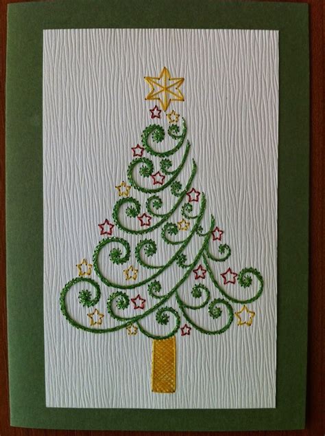 christmas stitching patterns card making  crochet paper