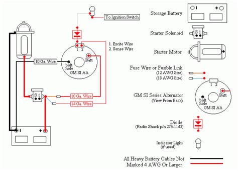 delco remy  wire alternator wiring diagram