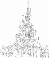 Disneyland Cinderella Schloss Parijs Castillos Getcolorings Printable Chateau Drawings Château Castillo Colorare Ecriture Zeichnen Downloaden Uitprinten sketch template