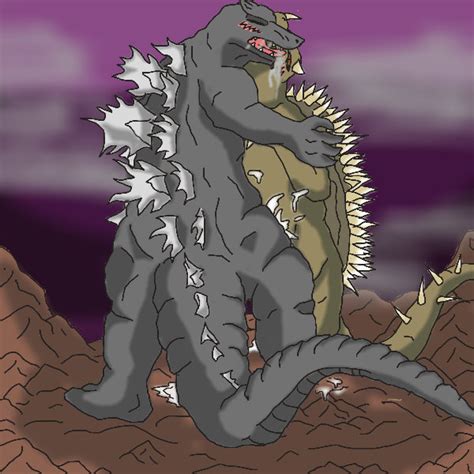 rule 34 ambiguous gender anguirus blush closed eyes