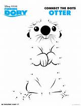 Dory Otter Zahlen Relier Dorie Findet Activity Puntos Unir Nemo Ausmalen Otters Maze Verbinden Colorea Buscando Enfants Kostenlose Sweeps4bloggers Imprimibles sketch template