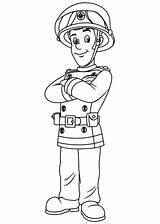 Fireman Sam Coloring Kids Fun Brandweerman Votes sketch template