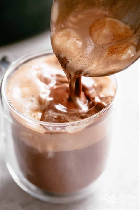 creamy and decadent hot chocolate made easy in a slow cooker with a