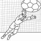 Dibujos Futbol Ausmalen Portero Hellokids Goleiro Keeper Futebol Jumping Fifa Torwart Dribbling Porterias Fútbol Gol Jogador Springt Foot Gardien Fussball sketch template