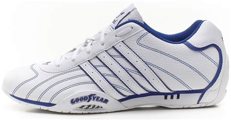 adidas originals goodyear adi racer  trainers whiteblue  ebay