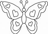 Butterfly Kids Pages Coloring Color Butterflies Simple Clip Para Popular Vector Easy sketch template
