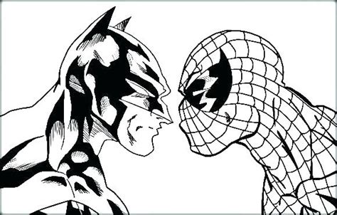 batman  spiderman coloring pages  getdrawings
