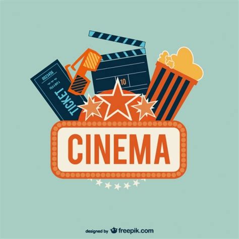 cinema logo  popcorn  vector