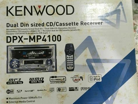 kenwood dpx mp car double din cassetteradiocd player audio portable  players
