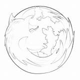 Firefox Mozilla sketch template
